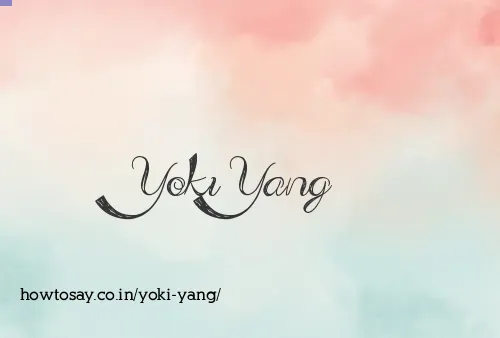 Yoki Yang