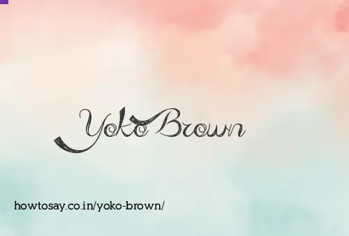 Yoko Brown