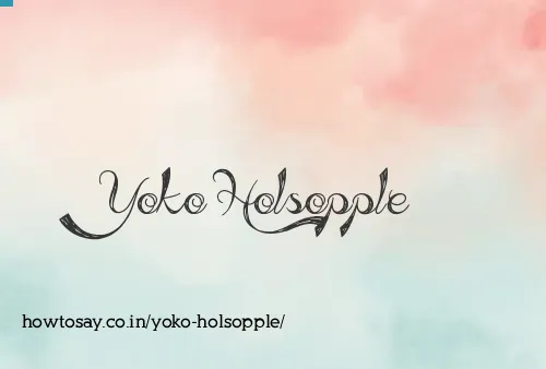 Yoko Holsopple