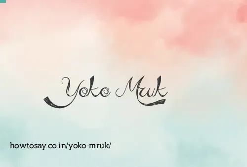 Yoko Mruk