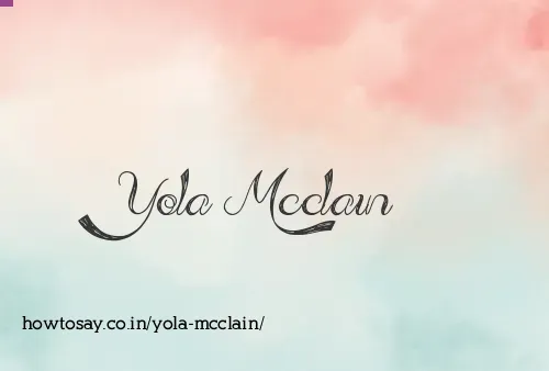 Yola Mcclain