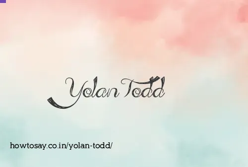 Yolan Todd