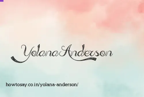 Yolana Anderson