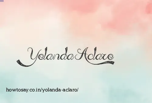 Yolanda Aclaro
