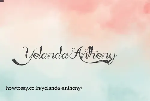 Yolanda Anthony