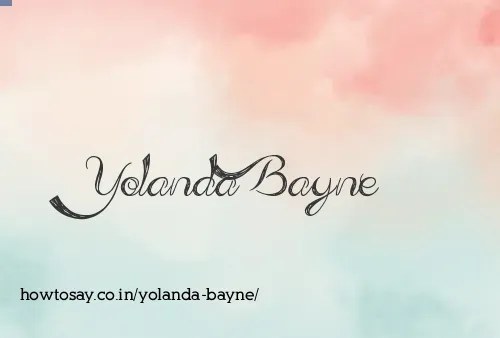 Yolanda Bayne