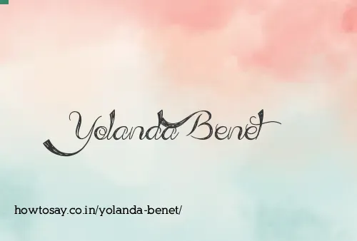 Yolanda Benet