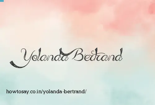 Yolanda Bertrand