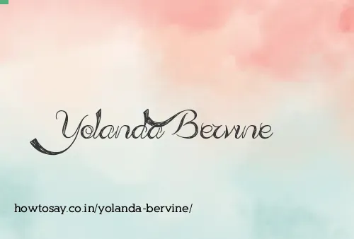 Yolanda Bervine