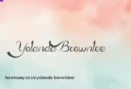 Yolanda Brownlee
