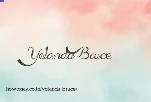 Yolanda Bruce