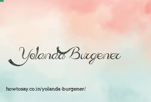 Yolanda Burgener