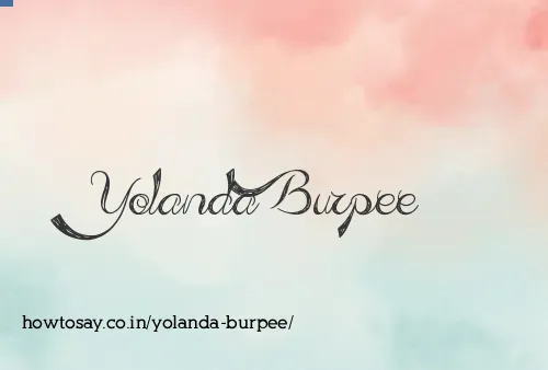 Yolanda Burpee