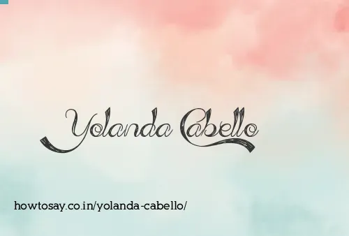 Yolanda Cabello