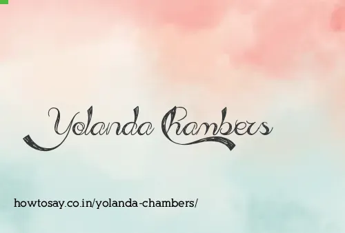 Yolanda Chambers