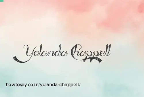 Yolanda Chappell