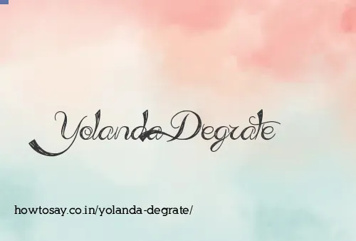 Yolanda Degrate