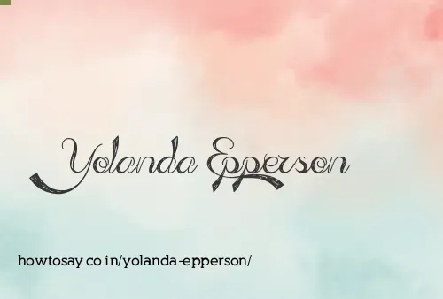 Yolanda Epperson