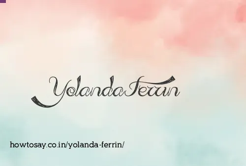 Yolanda Ferrin