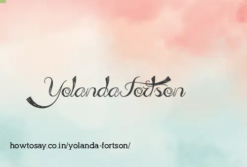 Yolanda Fortson