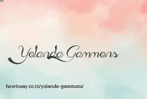 Yolanda Gammons