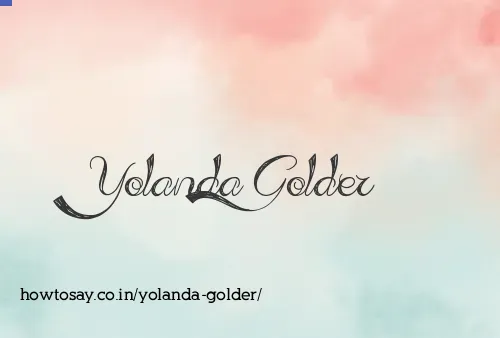 Yolanda Golder