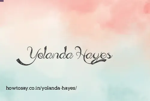 Yolanda Hayes