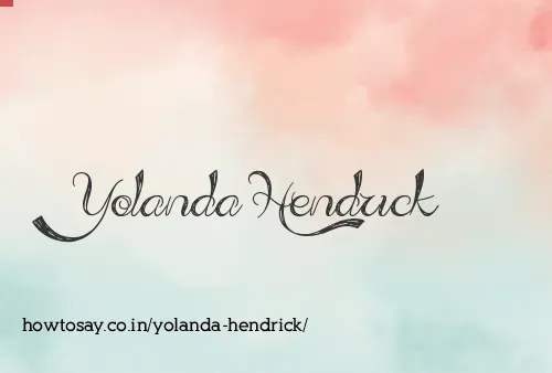 Yolanda Hendrick