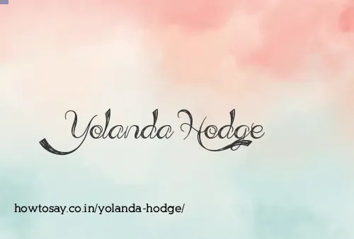 Yolanda Hodge