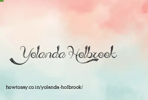 Yolanda Holbrook
