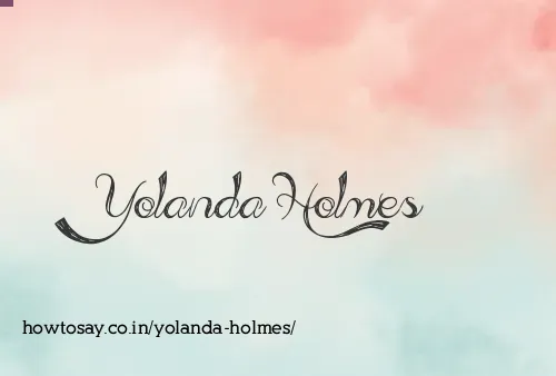 Yolanda Holmes