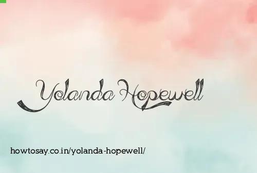 Yolanda Hopewell