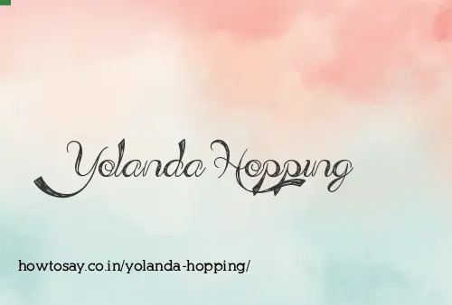 Yolanda Hopping