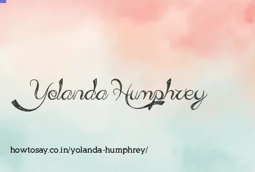 Yolanda Humphrey