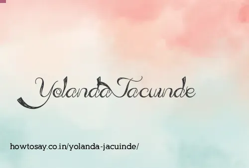 Yolanda Jacuinde