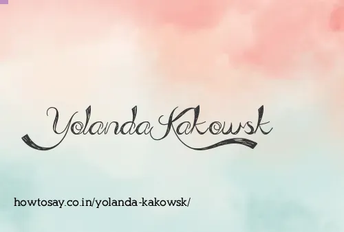 Yolanda Kakowsk