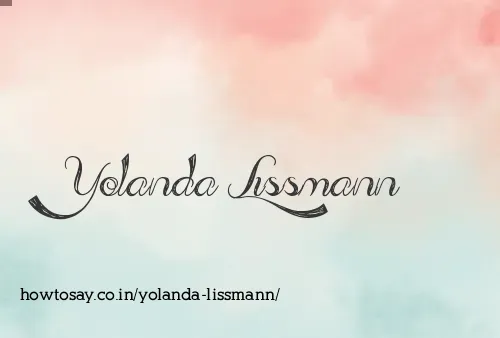 Yolanda Lissmann