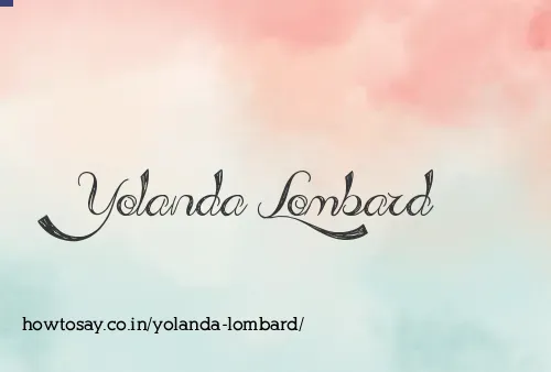 Yolanda Lombard
