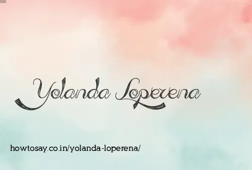 Yolanda Loperena