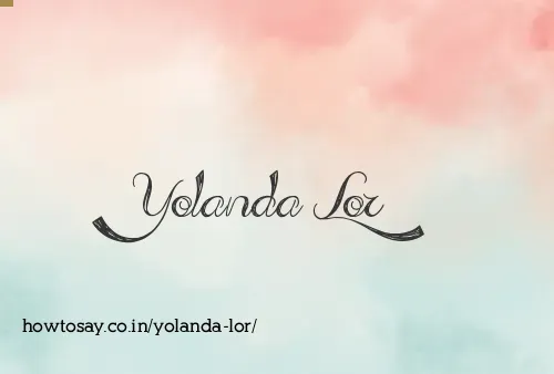 Yolanda Lor