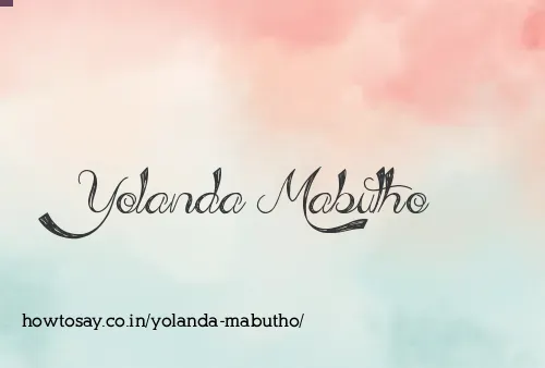 Yolanda Mabutho