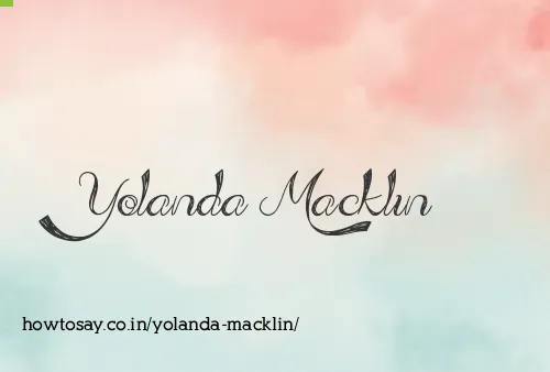 Yolanda Macklin