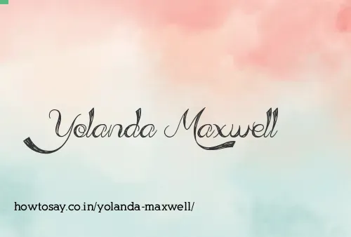 Yolanda Maxwell