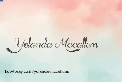 Yolanda Mccallum