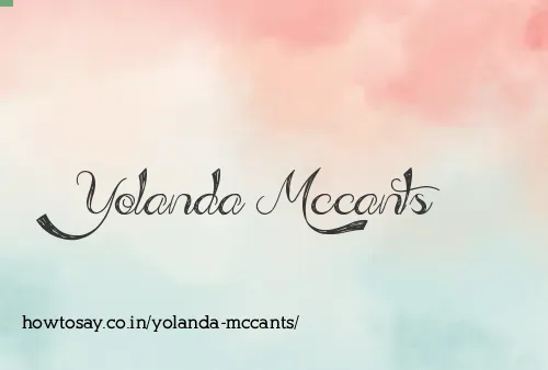Yolanda Mccants