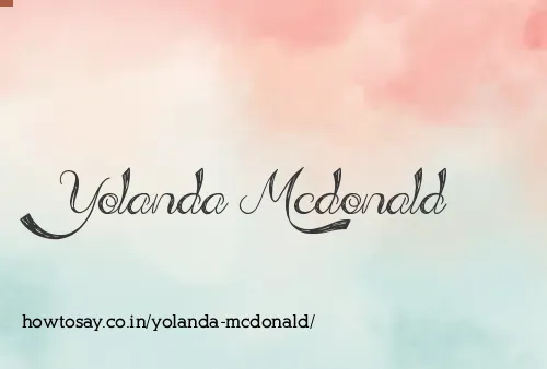 Yolanda Mcdonald