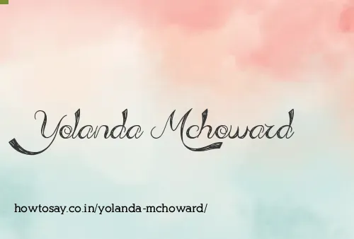 Yolanda Mchoward