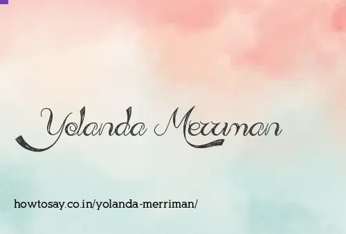 Yolanda Merriman
