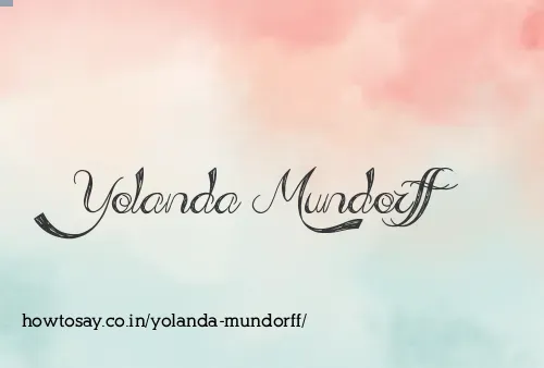 Yolanda Mundorff