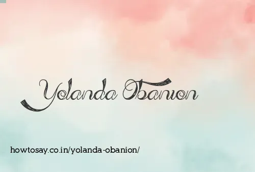 Yolanda Obanion